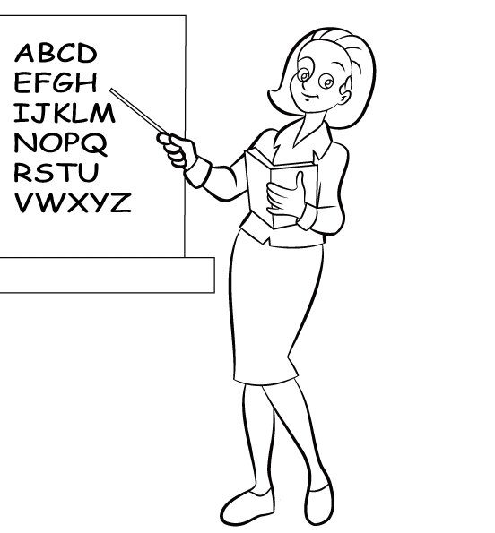 Teacher Coloring Pages for kids
